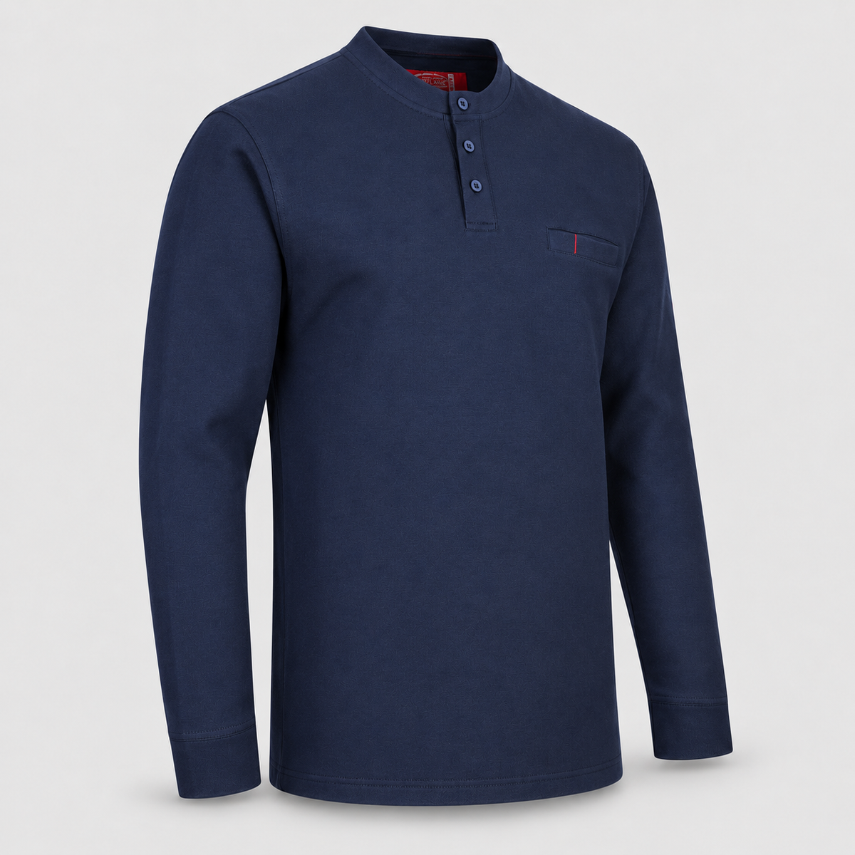 Maglia FR con bottoni art.FR32 m/lunga PWEST Blu Navy