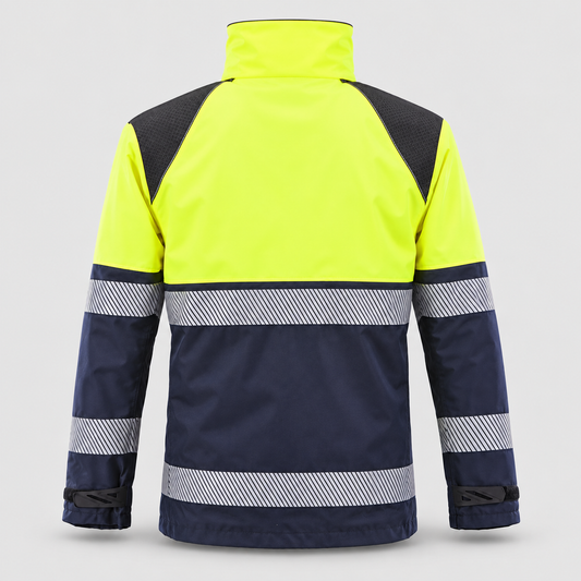 Giaccone GIACTEC POWER PC - EN343 Giallo Fluo/Blu Navy