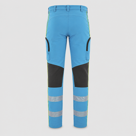 Pantalone POWER MIS FINE SERIE TESSUTO LISCIO Giallo Fluo/Ciano