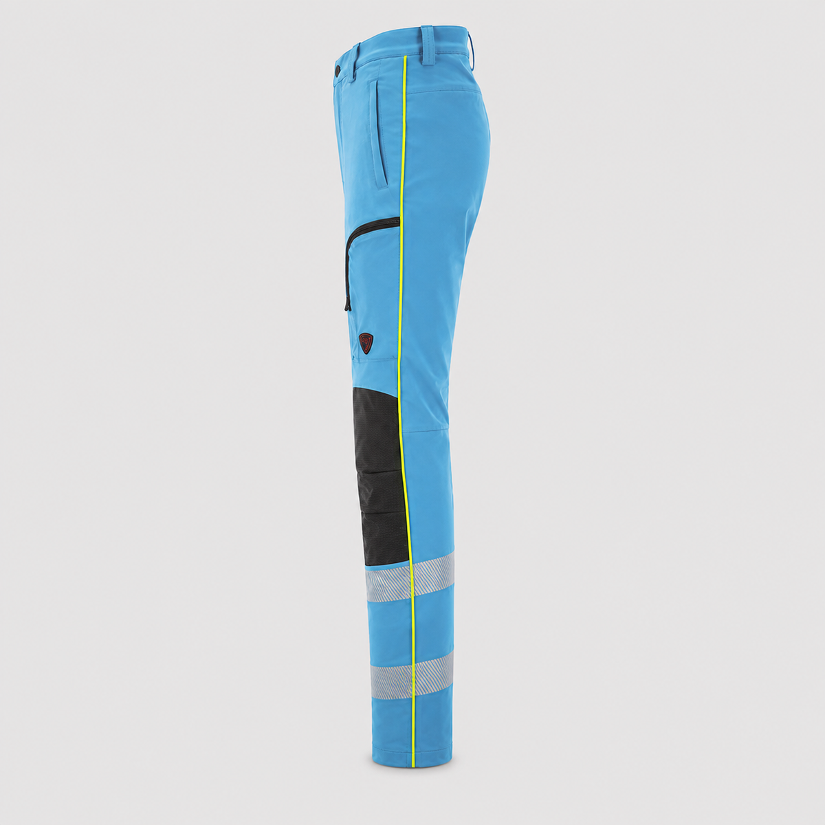 Pantalone POWER MIS FINE SERIE TESSUTO LISCIO Giallo Fluo/Ciano