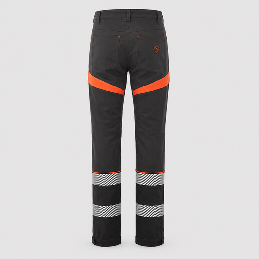 Pantalone TANGO Nero/Rosso Fluo