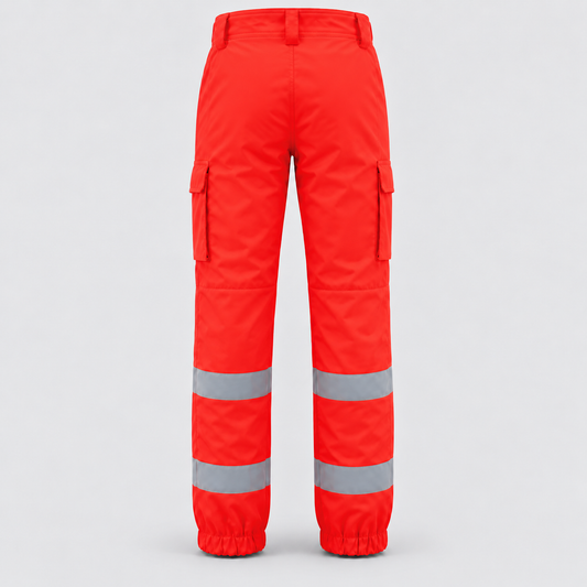 Pantalone PANTEC BETA 118 - Bande MICROSFERICHE Rosso Fluo