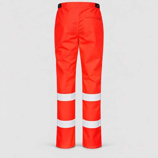 Pantapioggia/Sovrapantalone PC - impermeabile Rosso Fluo