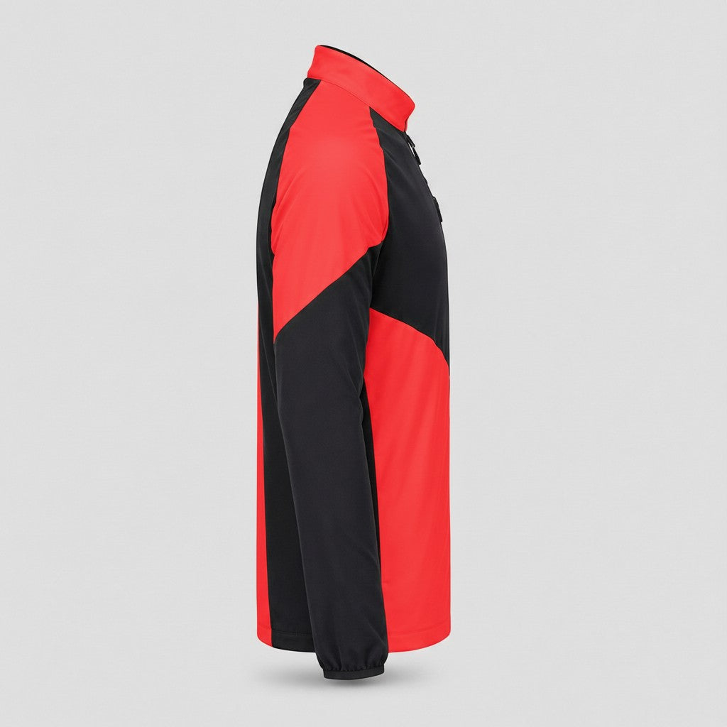 Pile/Maglia termica HeliRescue Nero/Rosso Fluo
