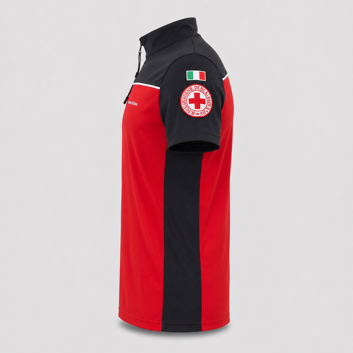 Maglia tecnica SKIN Poliammide/Elastan Nero/Rosso