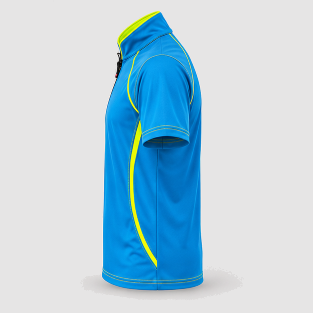 Polo Tecnica SPEED in Cotone Ciano