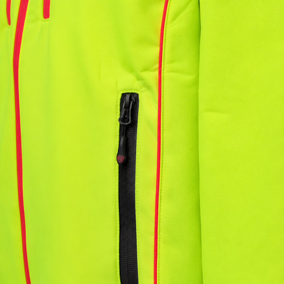 Giubbino Softshell JUPITER GIALLO FLUO/ROSSO