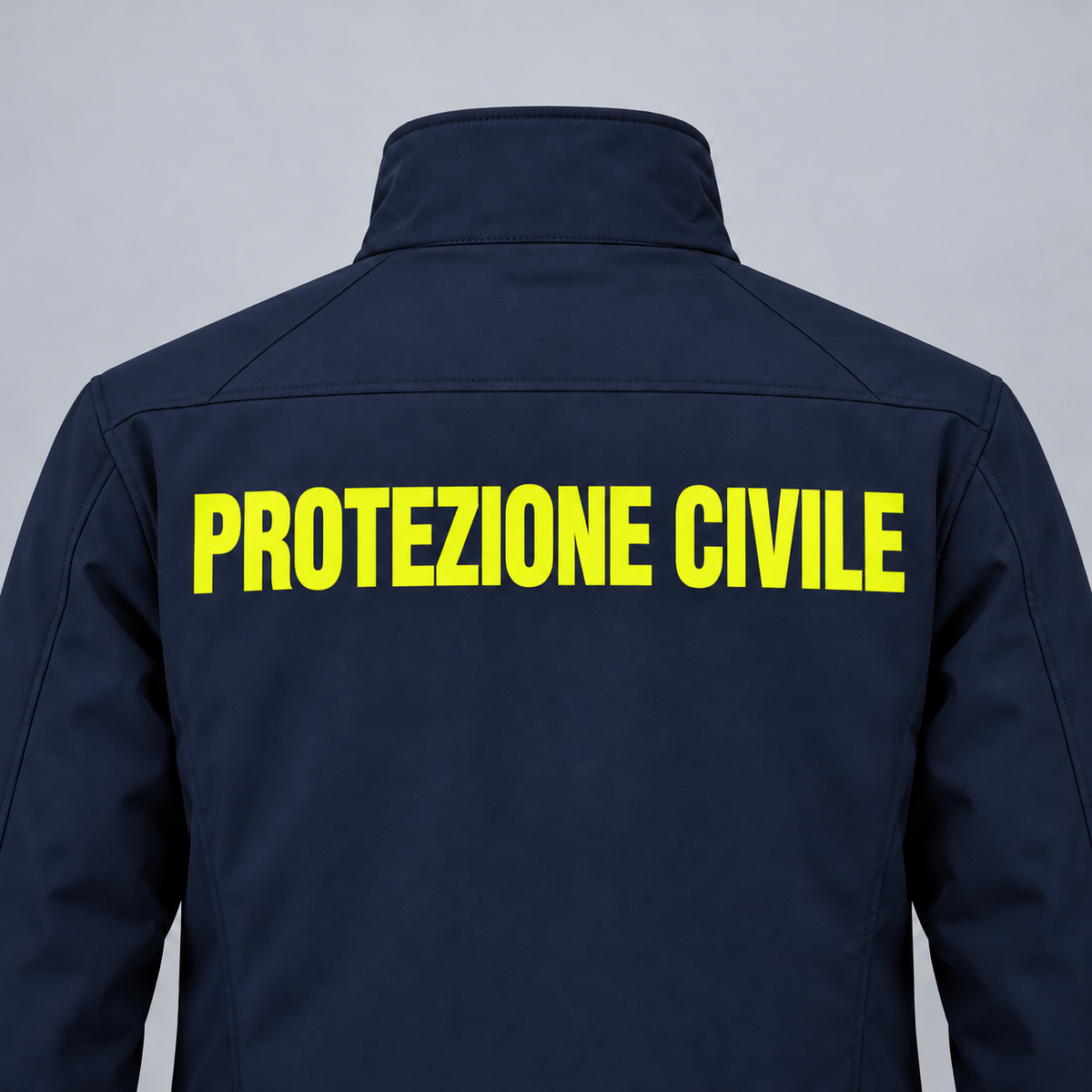 Trasfert stampa su DORSO "PROTEZIONE CIVILE" Rifrangente Giallo
