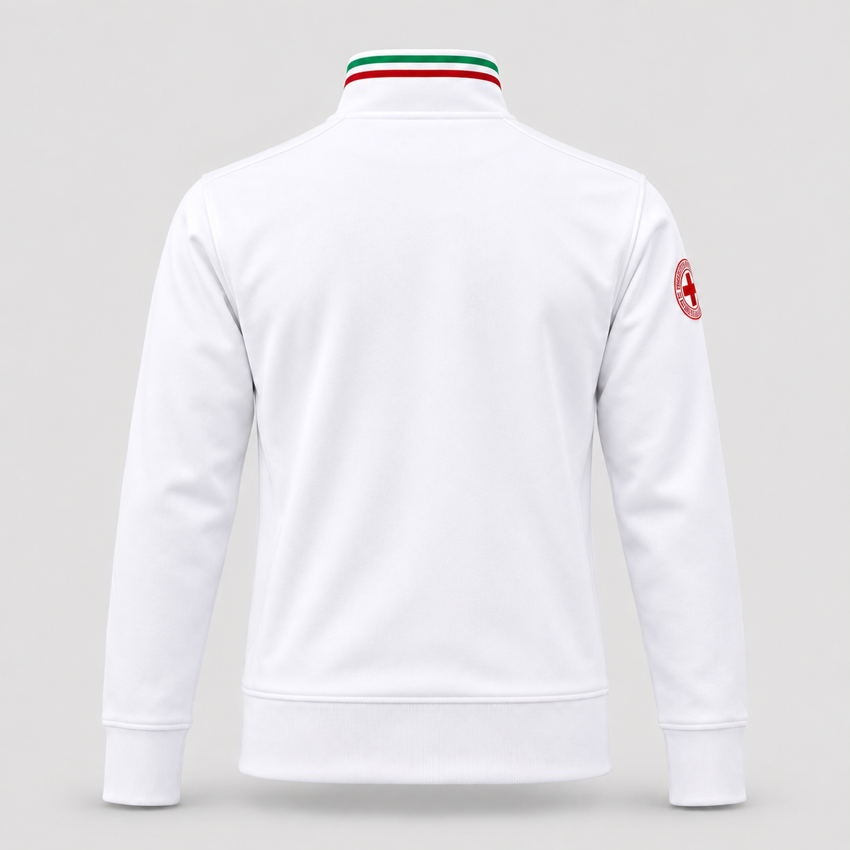 Felpa TRICOLORE CRI CROCE ROSSA Bianco/Tricolore