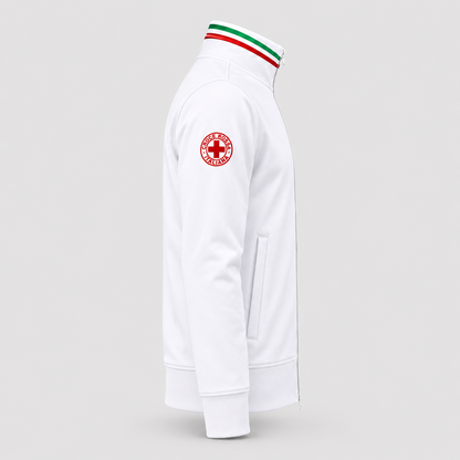 Felpa TRICOLORE CRI CROCE ROSSA Bianco/Tricolore