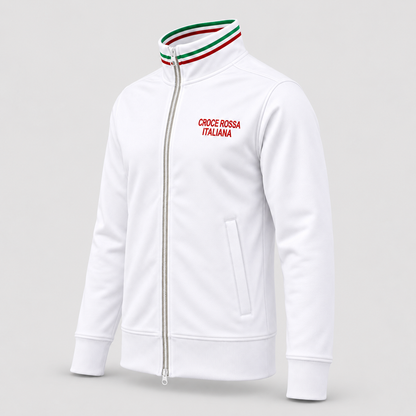 Felpa TRICOLORE CRI CROCE ROSSA Bianco/Tricolore