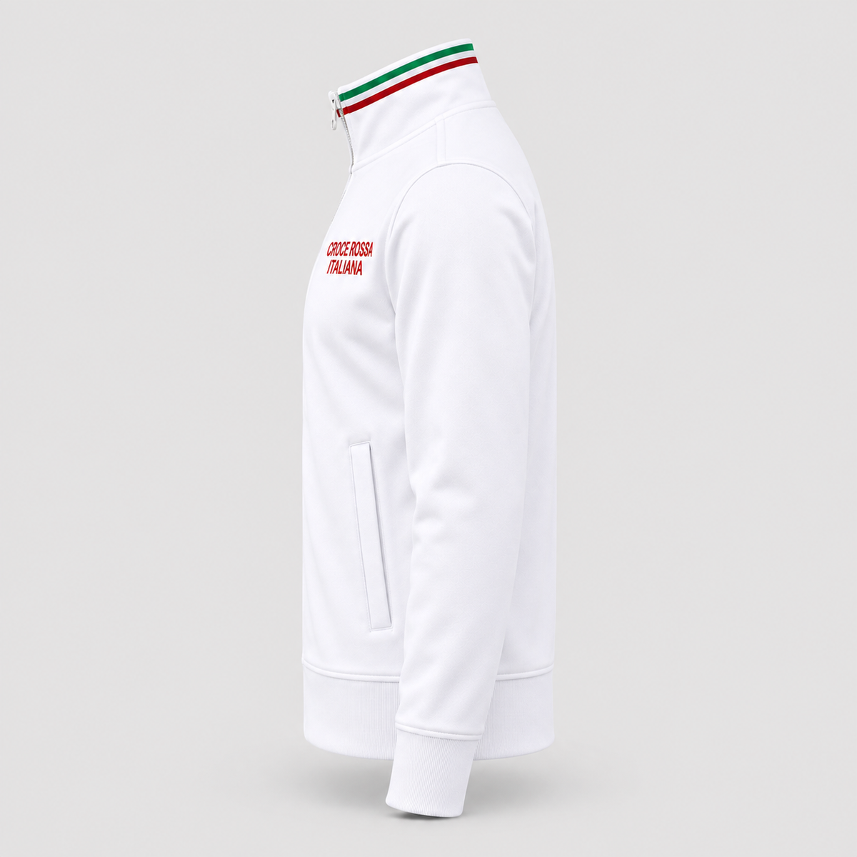 Felpa TRICOLORE CRI CROCE ROSSA Bianco/Tricolore