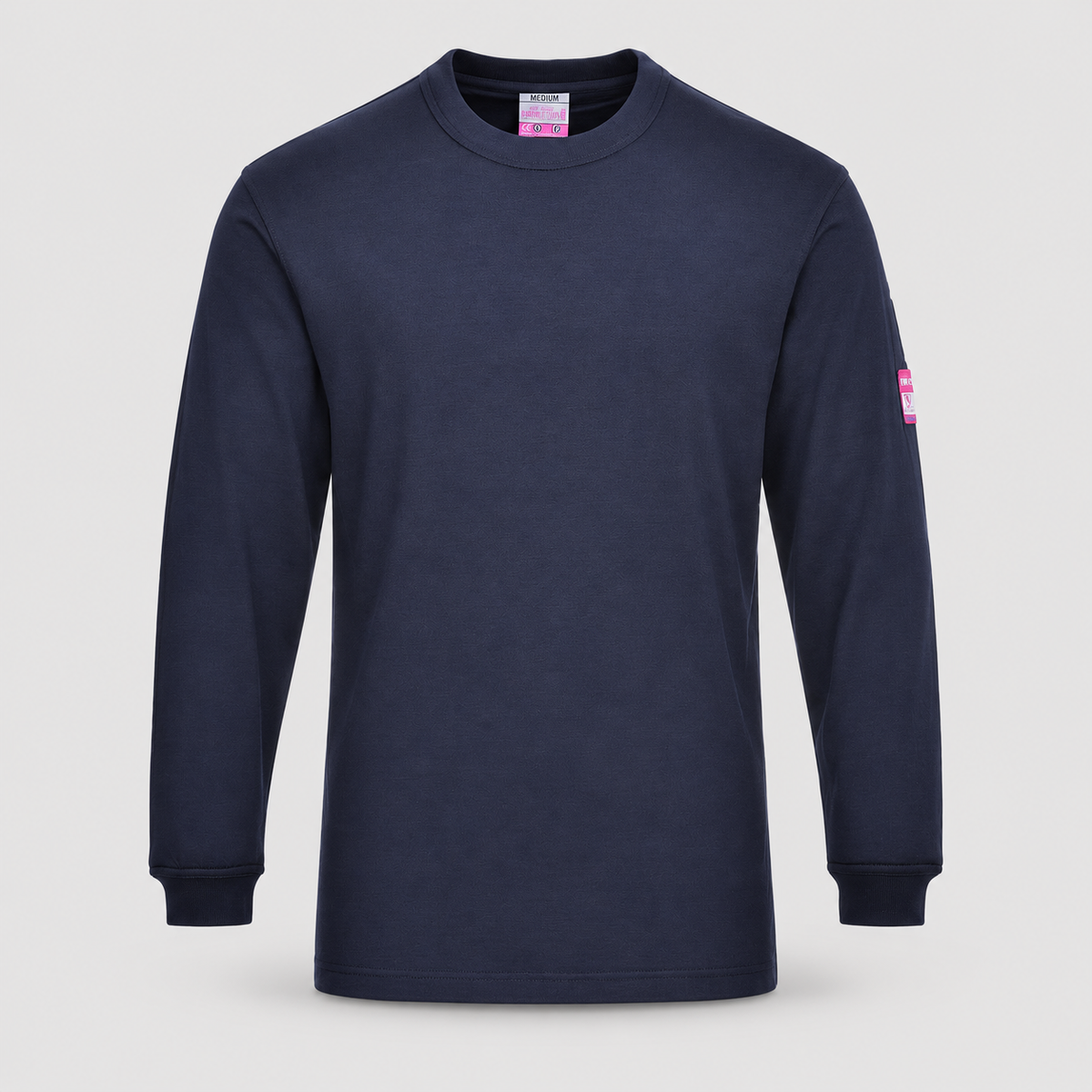 T-Shirt FR Modaflame art.FR11 m/lunga PWEST Blu Navy 2XL