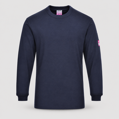 T-Shirt FR Modaflame art.FR11 m/lunga PWEST Blu Navy 2XL