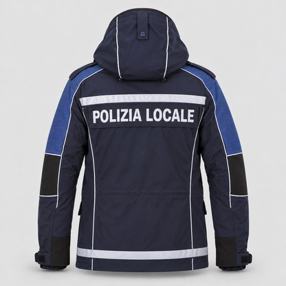 Giaccone Antipioggia LAW - Polizia Locale BLU NAVY
