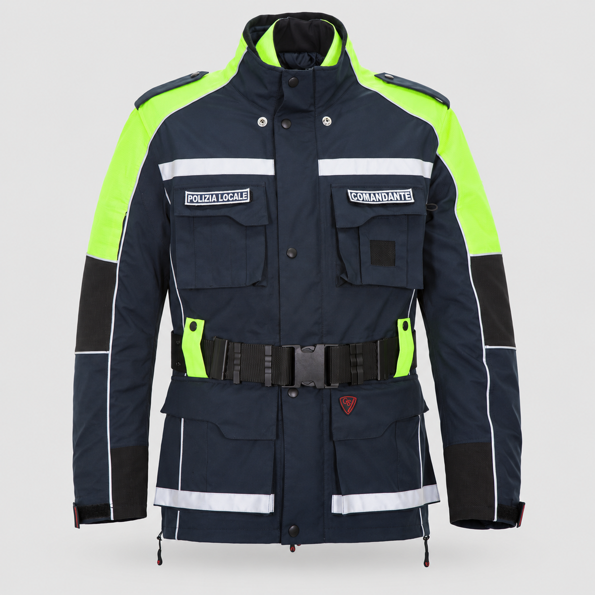 Giaccone Antipioggia LAW - Polizia Locale GIALLO/BLU NAVY