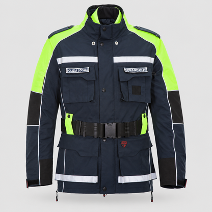 Giaccone Antipioggia LAW - Polizia Locale GIALLO/BLU NAVY