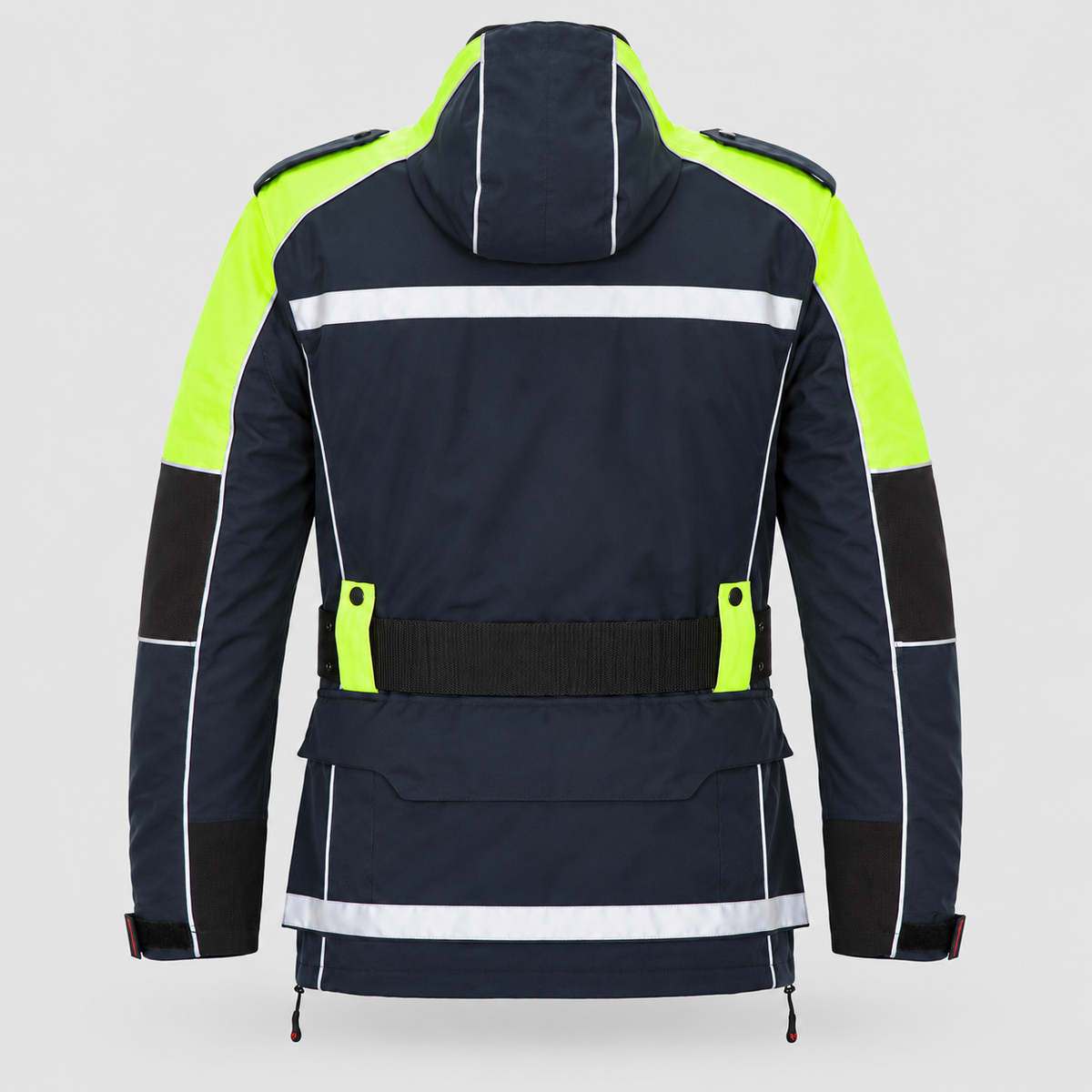 Giaccone Antipioggia LAW - Polizia Locale GIALLO/BLU NAVY
