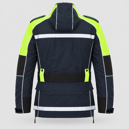Giaccone Antipioggia LAW - Polizia Locale GIALLO/BLU NAVY