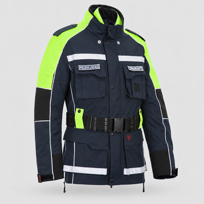 Giaccone Antipioggia LAW - Polizia Locale GIALLO/BLU NAVY