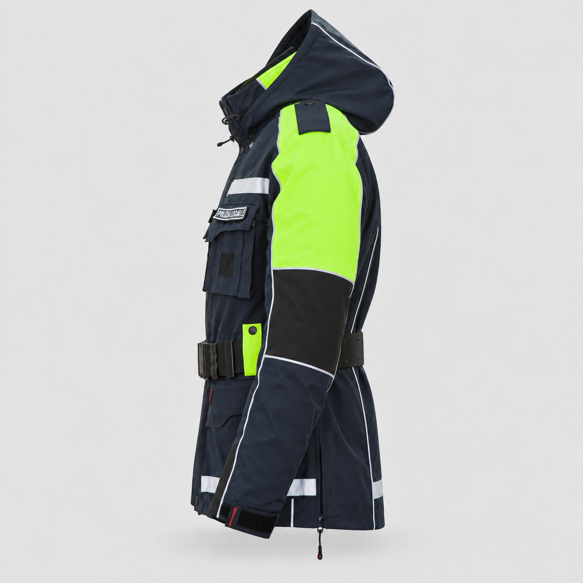 Giaccone Antipioggia LAW - Polizia Locale GIALLO/BLU NAVY