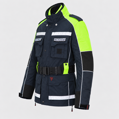 Giaccone Antipioggia LAW - Polizia Locale GIALLO/BLU NAVY