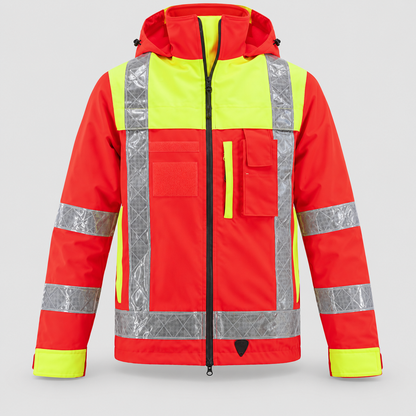 Giaccone art. GIACTEC LECCE Rosso Fluo/Giallo Fluo