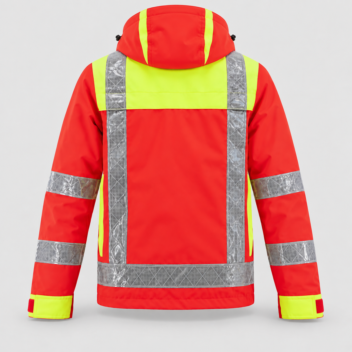 Giaccone art. GIACTEC LECCE Rosso Fluo/Giallo Fluo