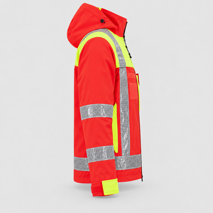 Giaccone art. GIACTEC LECCE Rosso Fluo/Giallo Fluo
