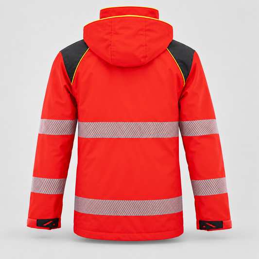 Giaccone GIACTEC POWER2  - EN20471 - EN 343 Rosso Fluo