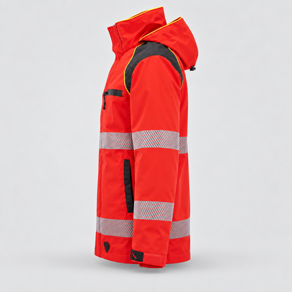 Giaccone GIACTEC POWER2  - EN20471 - EN 343 Rosso Fluo