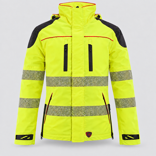 Giaccone GIACTEC POWER 3S in rete Giallo Fluo