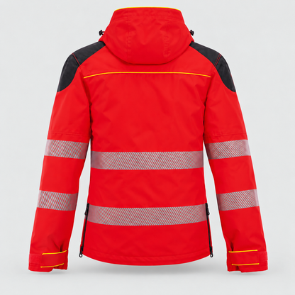 Giaccone GIACTEC POWER 3S in rete Rosso Fluo/Giallo Fluo