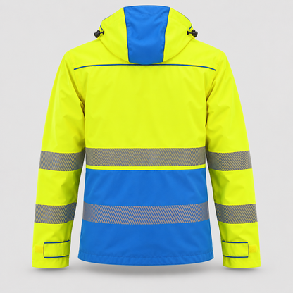 Giaccone GIACTEC POWER MIS EN 20471 - EN343 Giallo Fluo/Ciano
