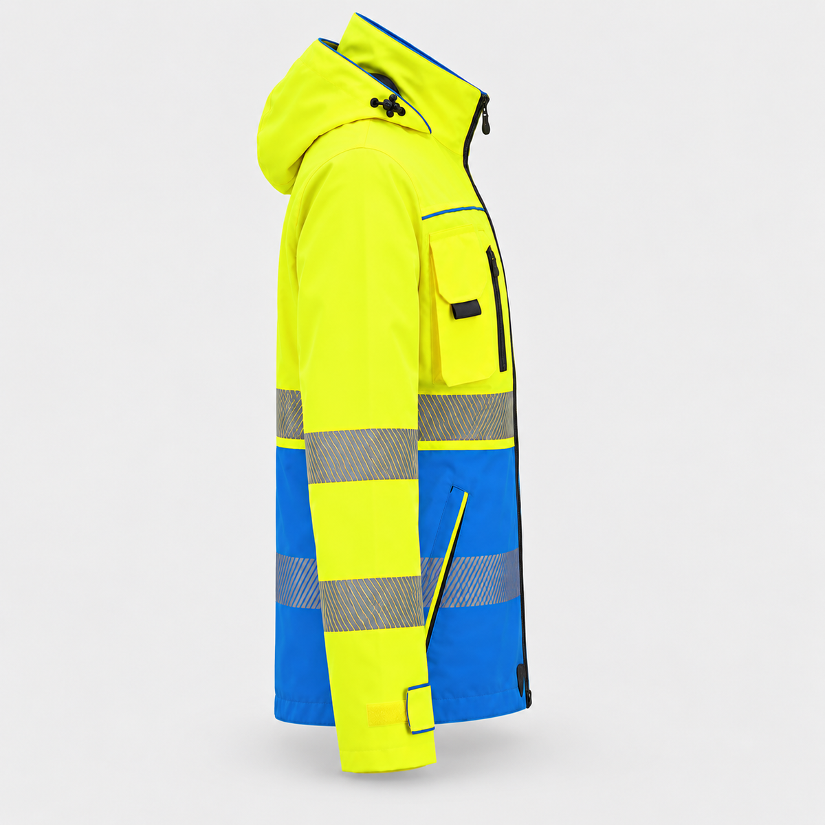 Giaccone GIACTEC POWER MIS EN 20471 - EN343 Giallo Fluo/Ciano