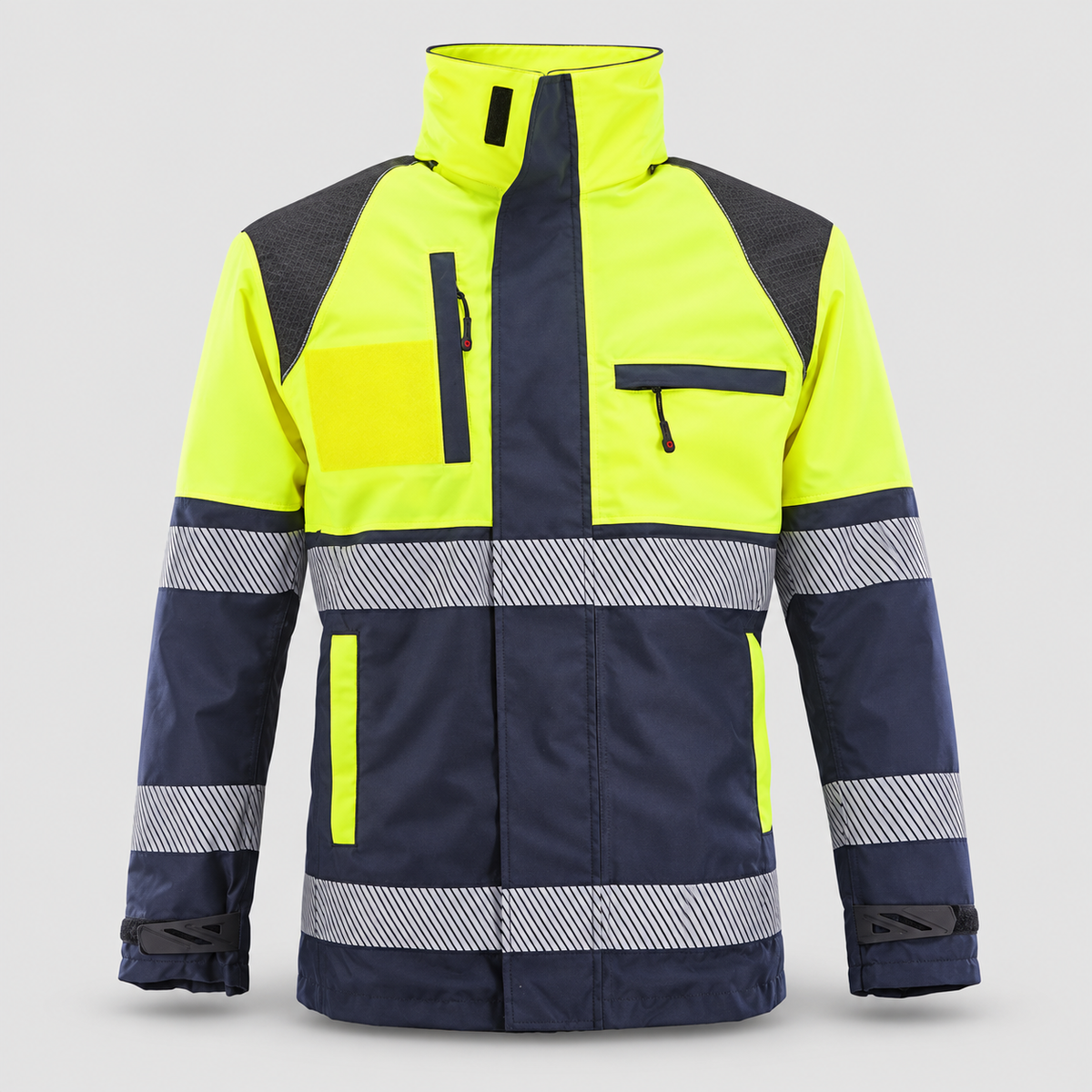 Giaccone GIACTEC POWER PC - EN343 Giallo Fluo/Blu Navy