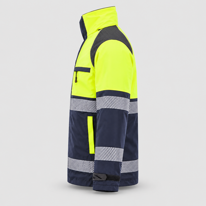 Giaccone GIACTEC POWER PC - EN343 Giallo Fluo/Blu Navy