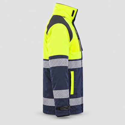 Giaccone GIACTEC POWER PC - EN343 Giallo Fluo/Blu Navy