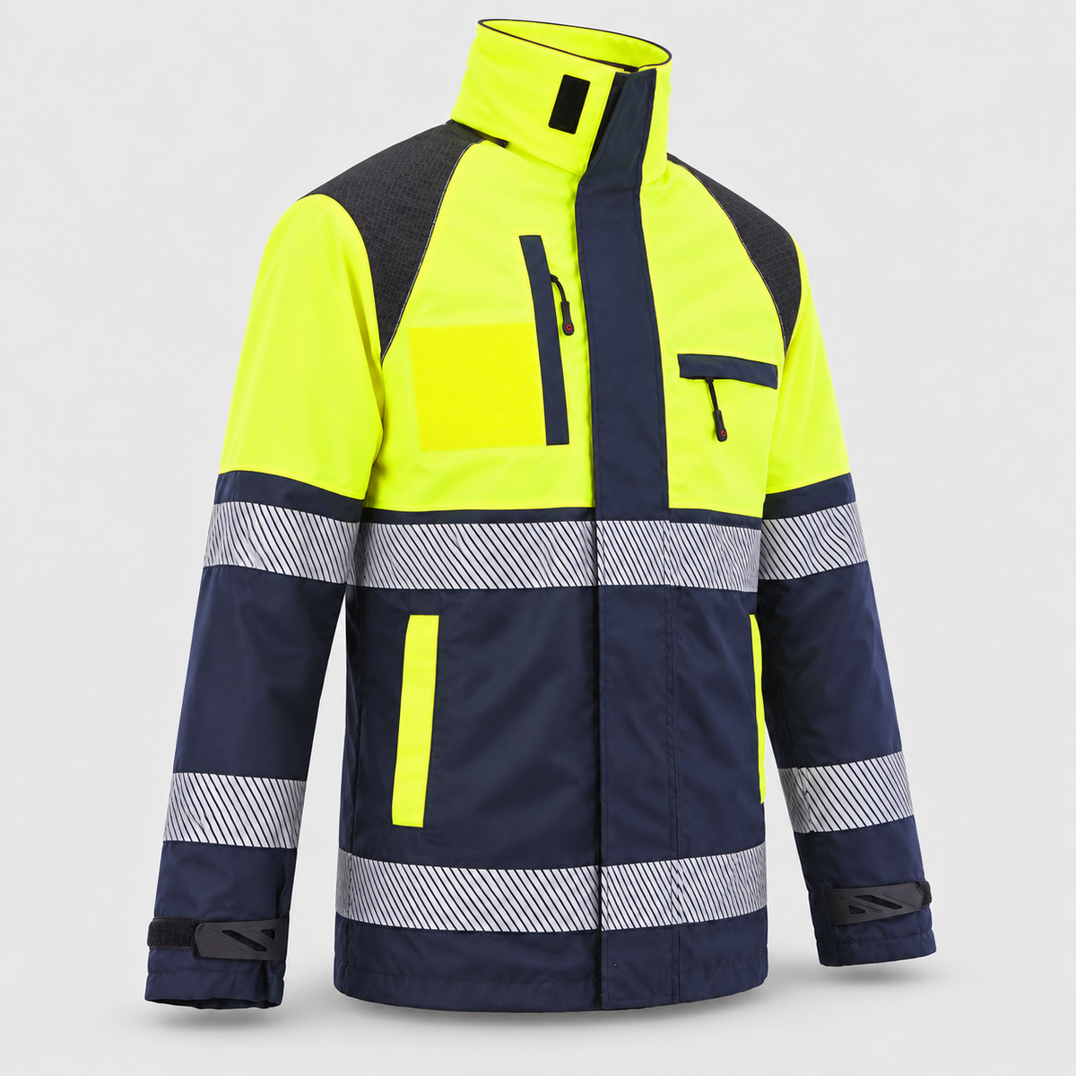 Giaccone GIACTEC POWER PC - EN343 Giallo Fluo/Blu Navy