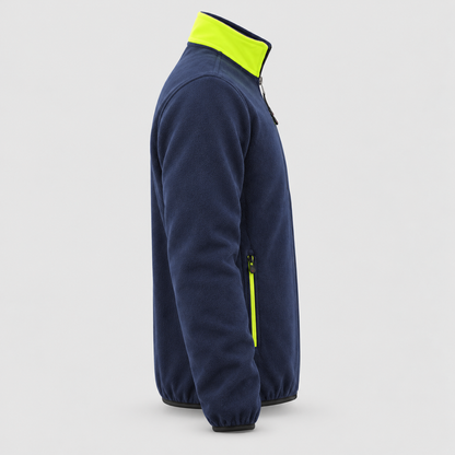 Giaccone art. GIAC TONE2 con corpetto interno Blu Navy/Giallo Fluo