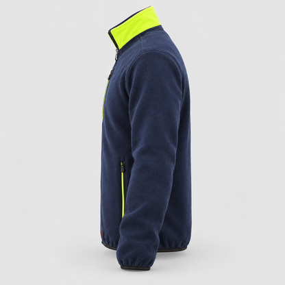 Giaccone art. GIAC TONE2 con corpetto interno Blu Navy/Giallo Fluo