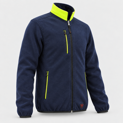 Giaccone art. GIAC TONE2 con corpetto interno Blu Navy/Giallo Fluo