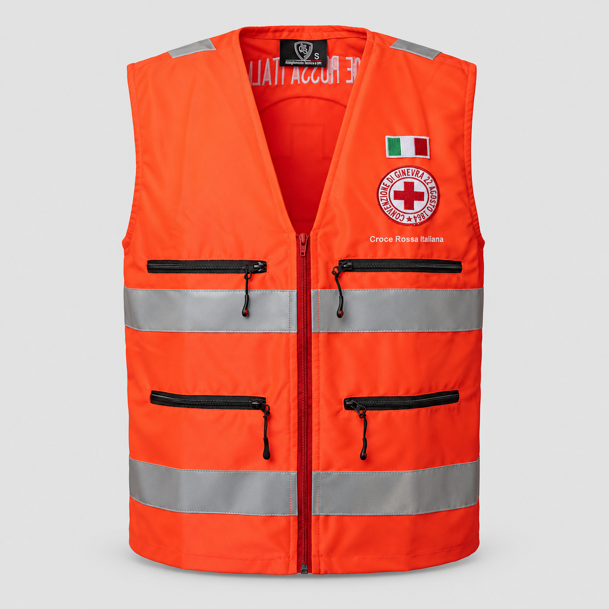Gilet CRI ALTA VISIBILITA' ITEM 18 Rosso Fluo 7XL
