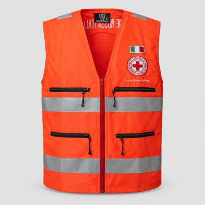 Gilet CRI ALTA VISIBILITA' ITEM 18 Rosso Fluo 7XL