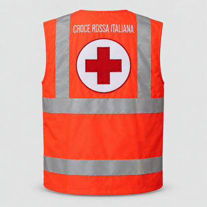Gilet CRI ALTA VISIBILITA' ITEM 18 Rosso Fluo 7XL
