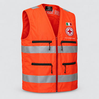 Gilet CRI ALTA VISIBILITA' ITEM 18 Rosso Fluo 7XL