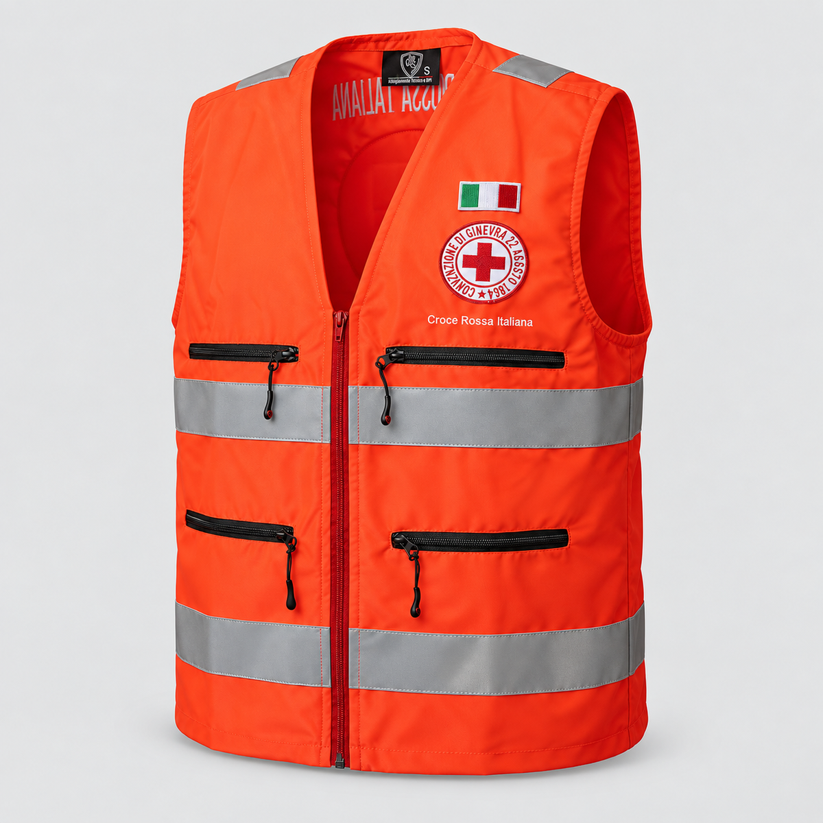 Gilet CRI ALTA VISIBILITA' ITEM 18 Rosso Fluo 7XL