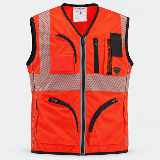 Gilet art. GILTEC POWER 127 - UNI EN 20471 Rosso Fluo
