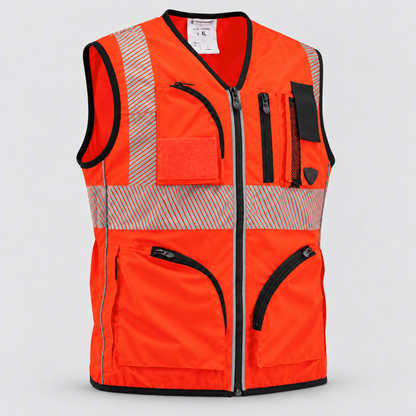 Gilet art. GILTEC POWER 127 - UNI EN 20471 Rosso Fluo