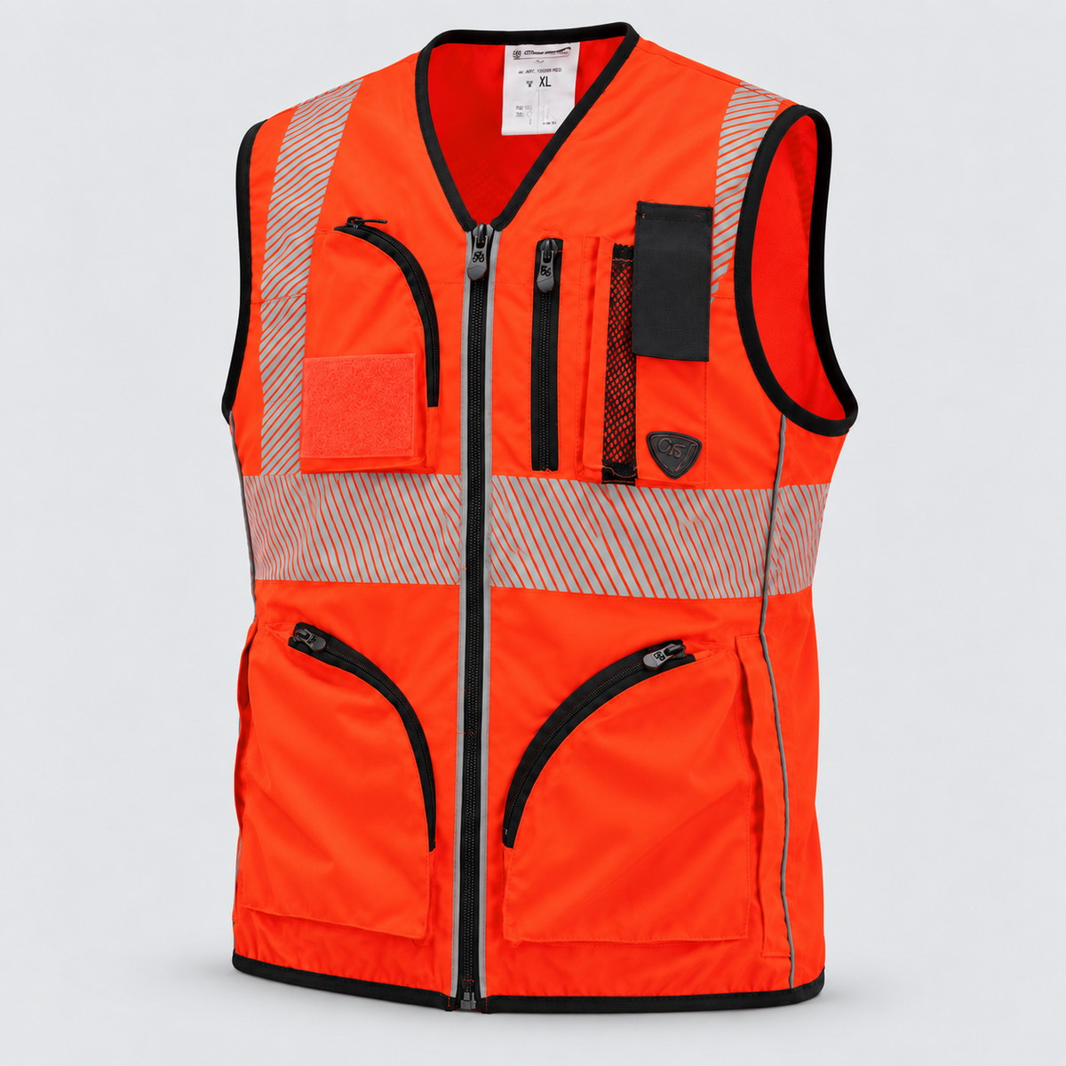 Gilet art. GILTEC POWER 127 - UNI EN 20471 Rosso Fluo